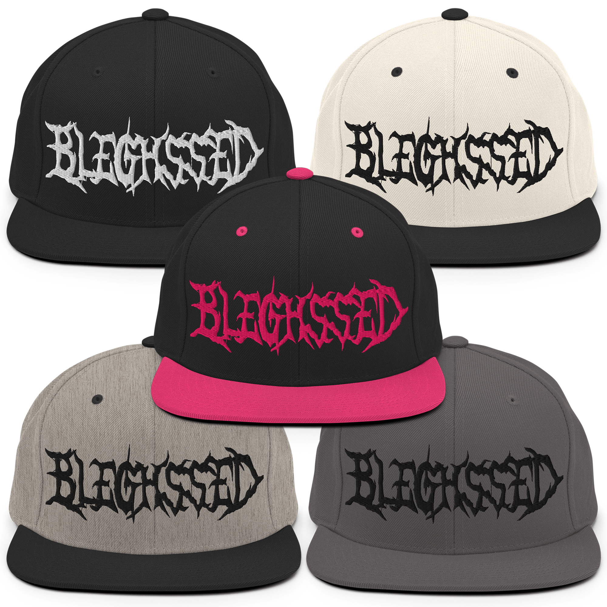 BLEGHSSED DEATHCORE SNAPBACK HAT | Ohrion Apparel